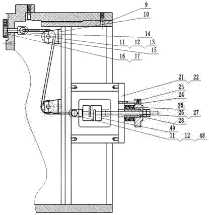 Vertical water lubrication transverse bearing test device and test simulation method thereof
