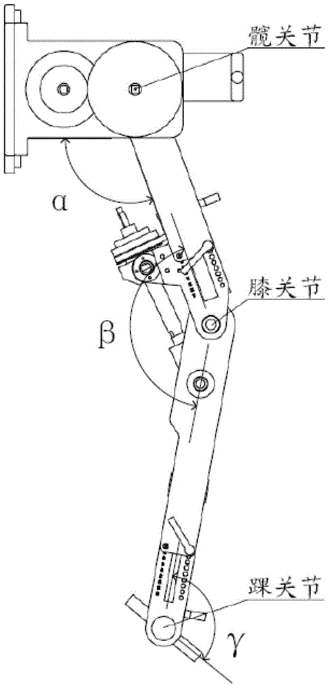 A leg mechanism that can be used for lower limb rehabilitation training