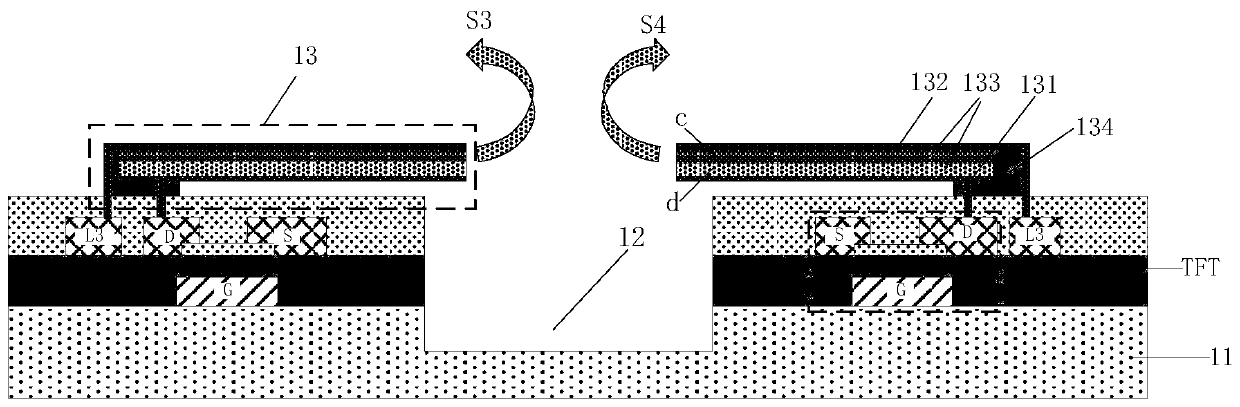 Huge transfer printing head, transfer printing device and transfer method of light emitting diode chip