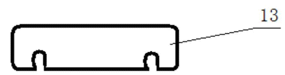 Hoop split locking structure of bag type filter