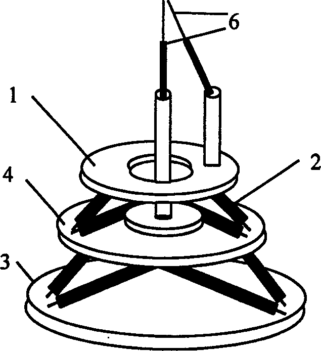 Series-parallel micro operation parallel-connection robot mechanical apparatus