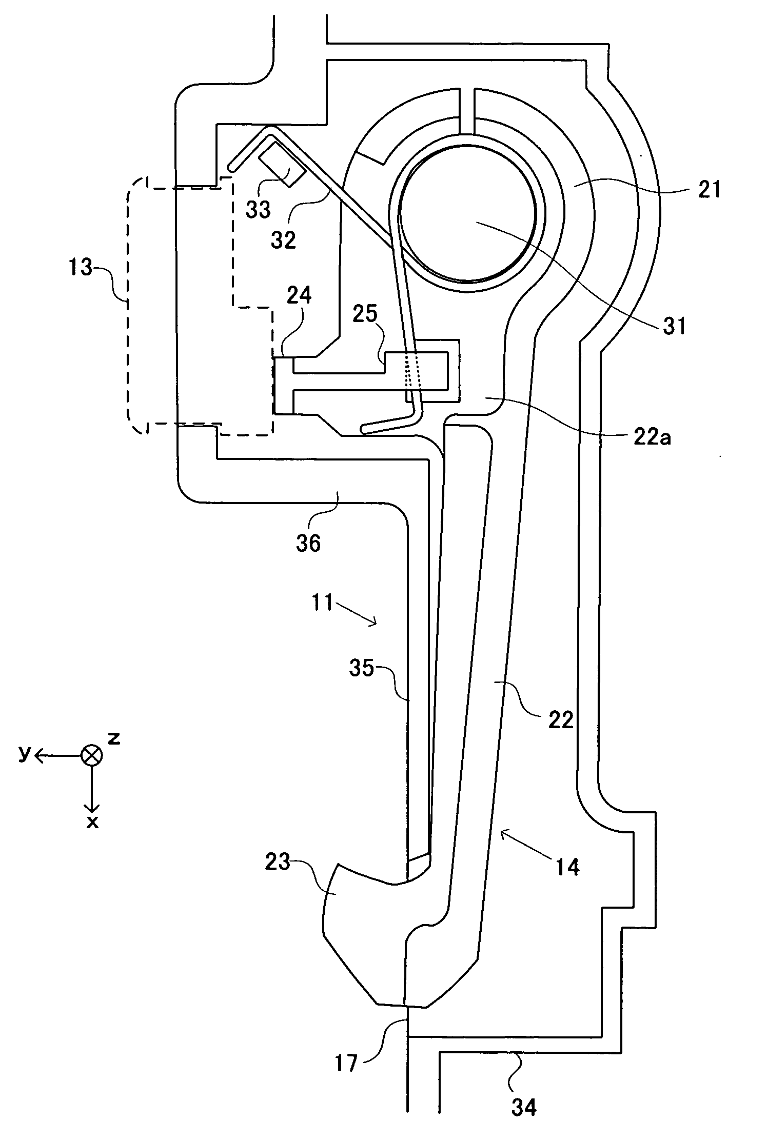 Device latch hook and attachment device including the same