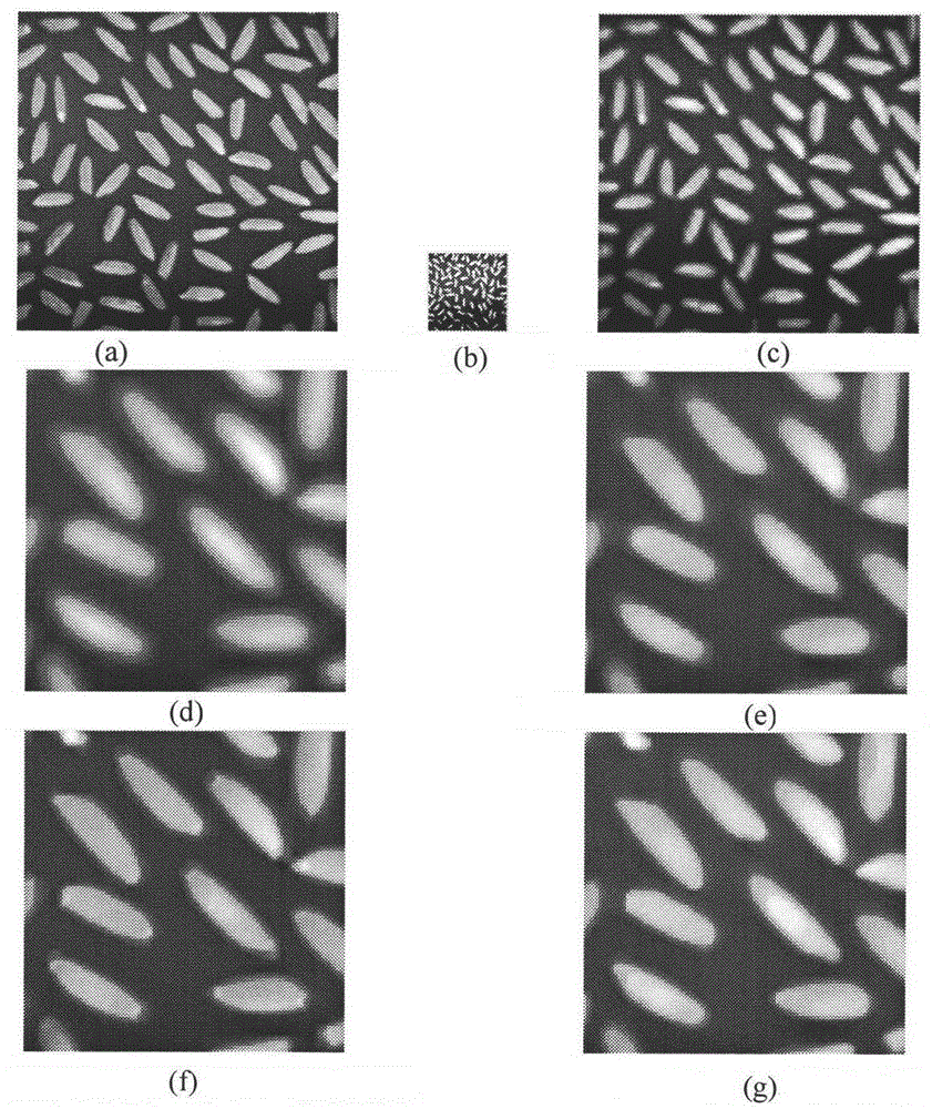 Partial differential equation image amplification method based on angular point protection