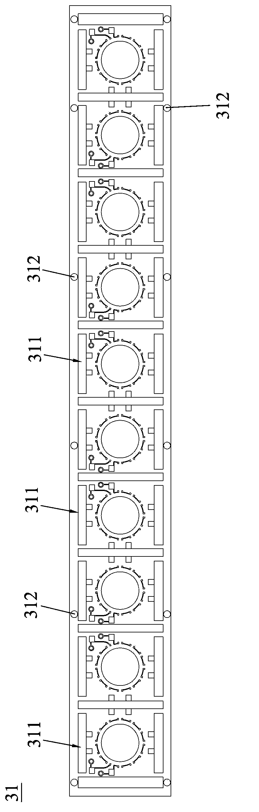 Piezoelectric vibration generating set and manufacturing method thereof