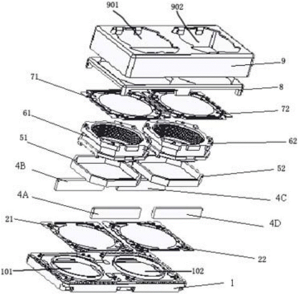 Dual-camera automatic focusing device