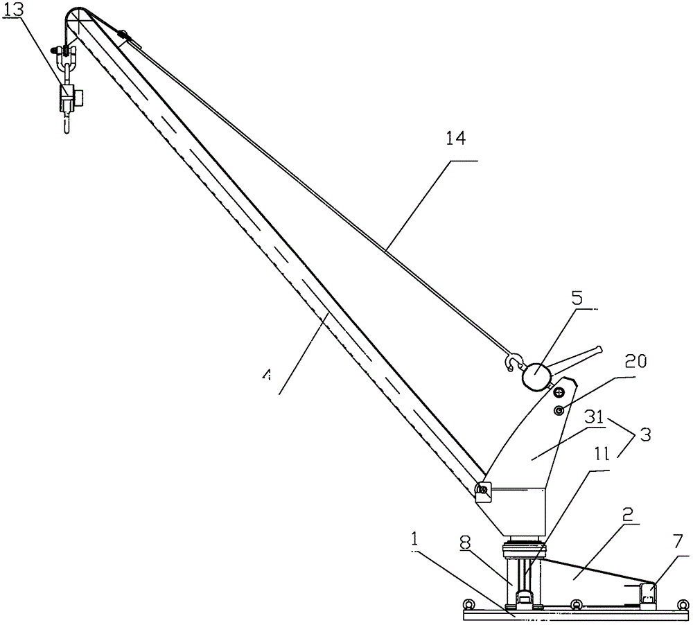 Dismounting wharf crane