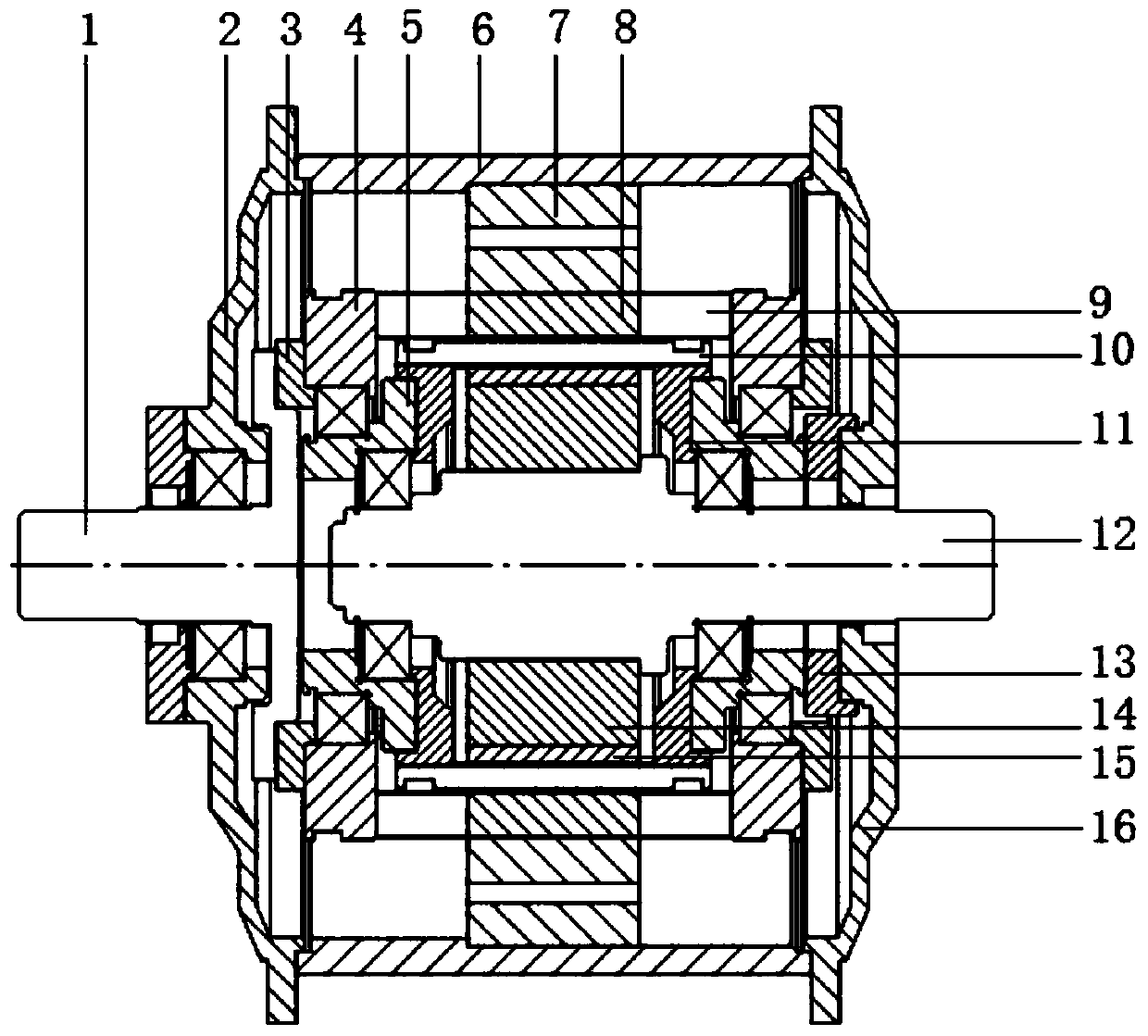 A magnetic coupling transmission device