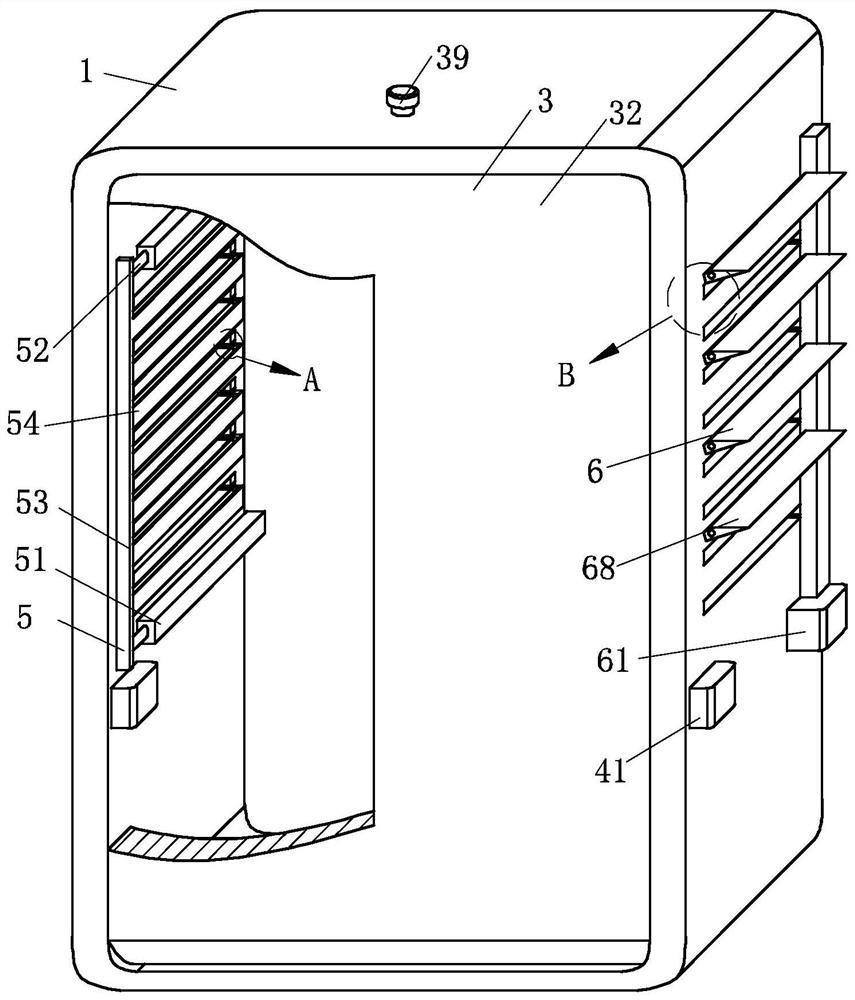 Ventilation and heat dissipation device of high-low voltage power distribution cabinet