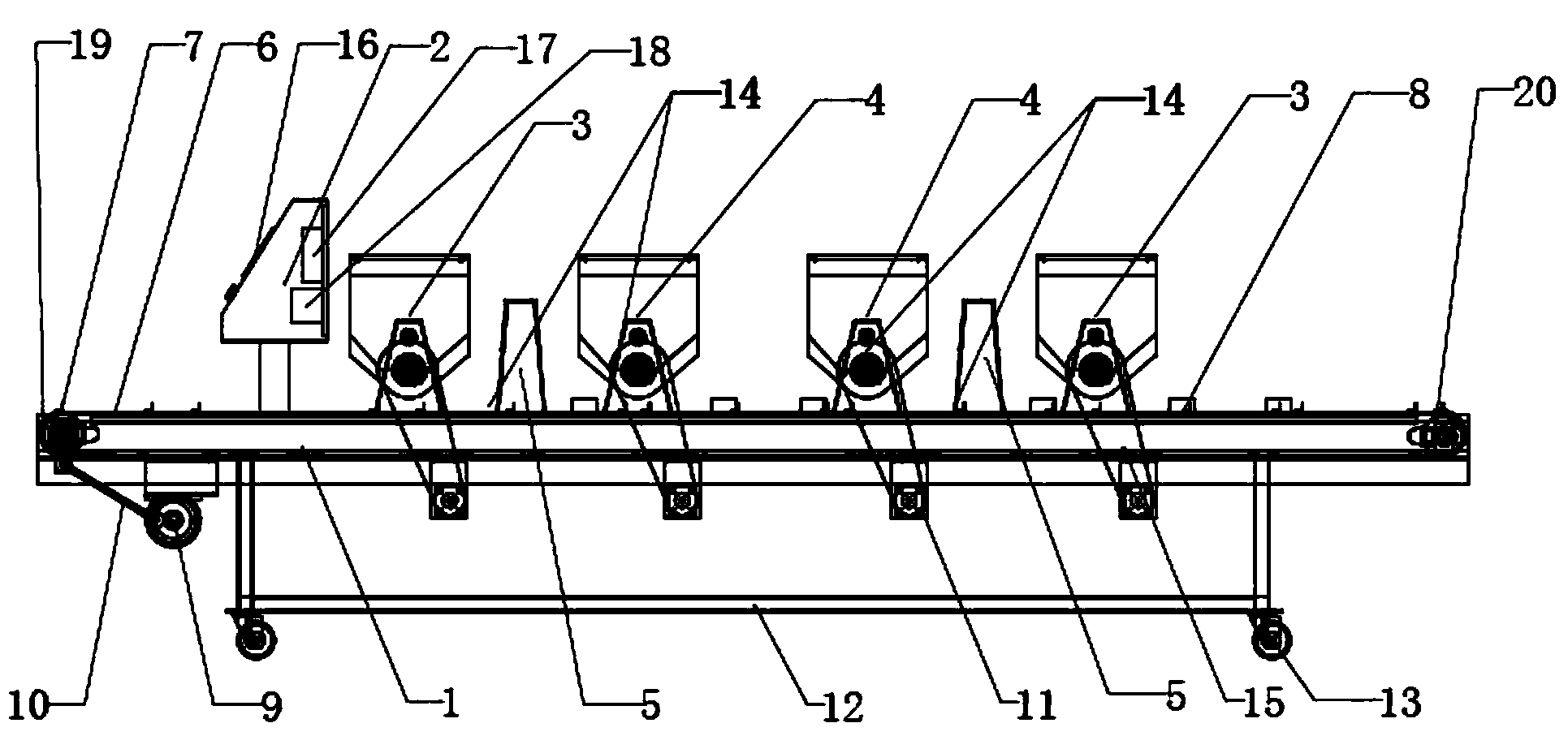 Seedling tray sowing device set