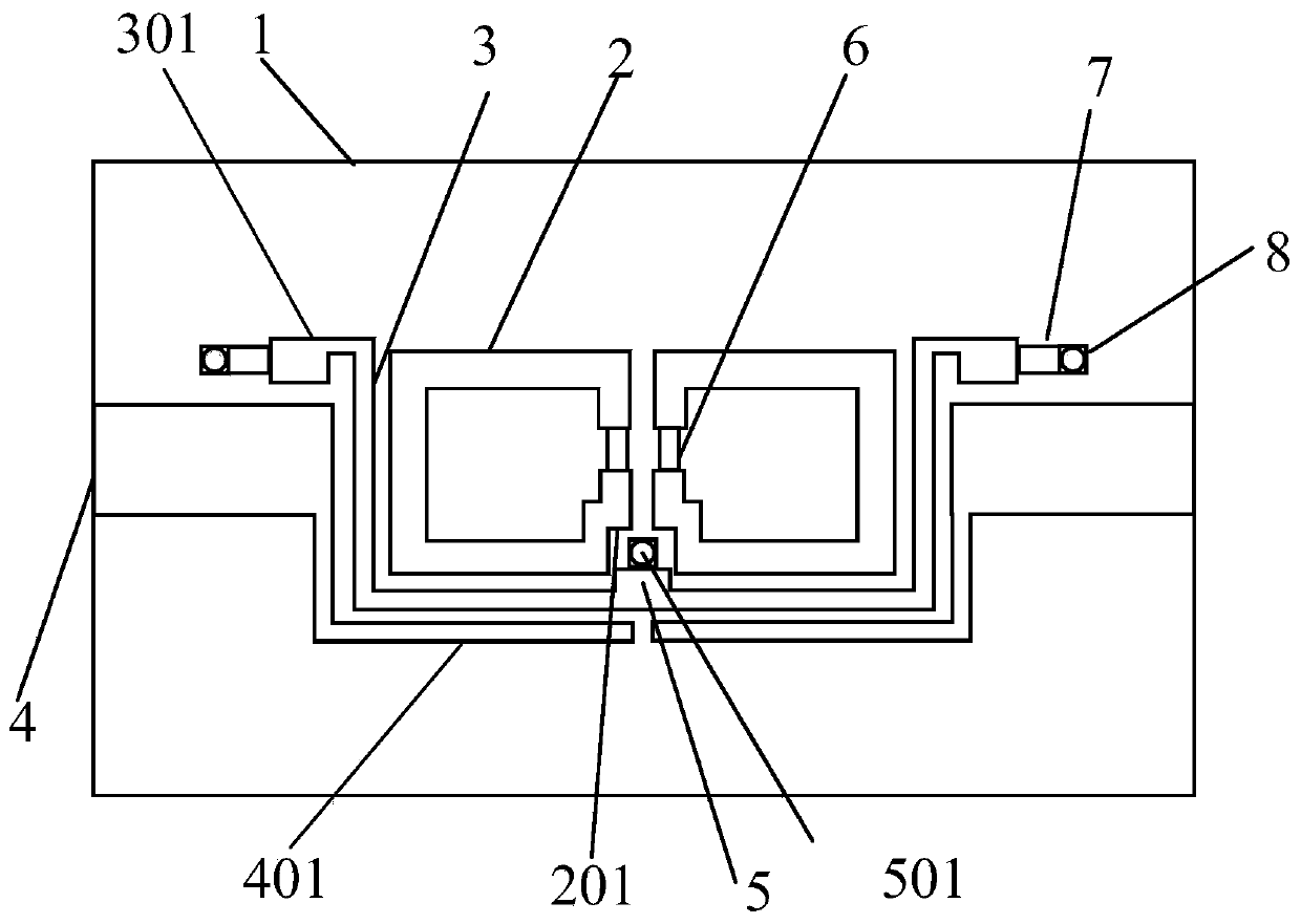 Micro-strip dual-band adjustable band-pass filter based on folding split ring