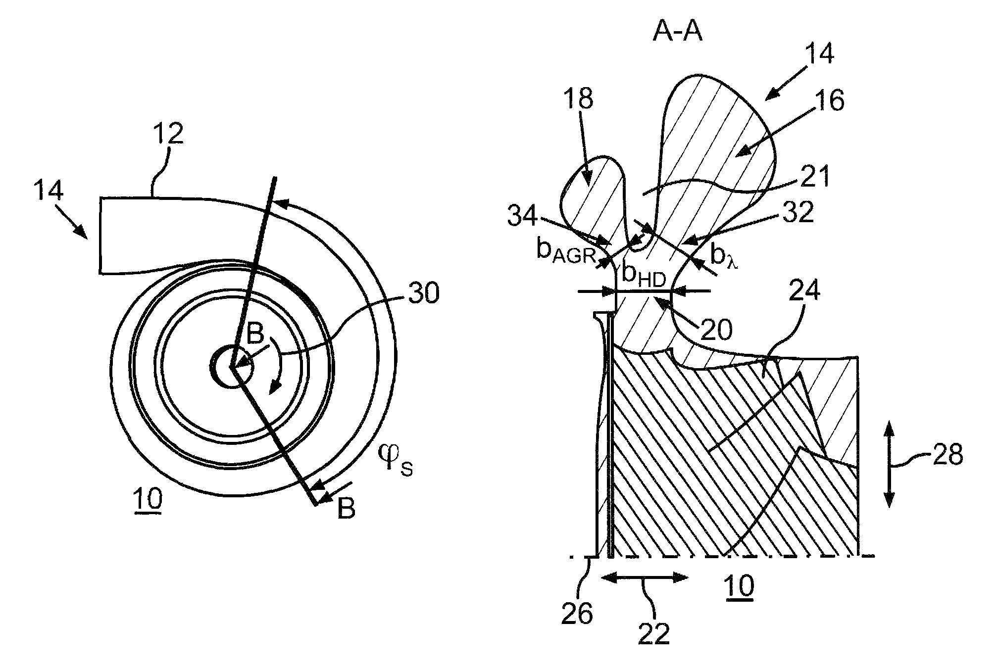 Turbine for an exhaust gas turbocharger