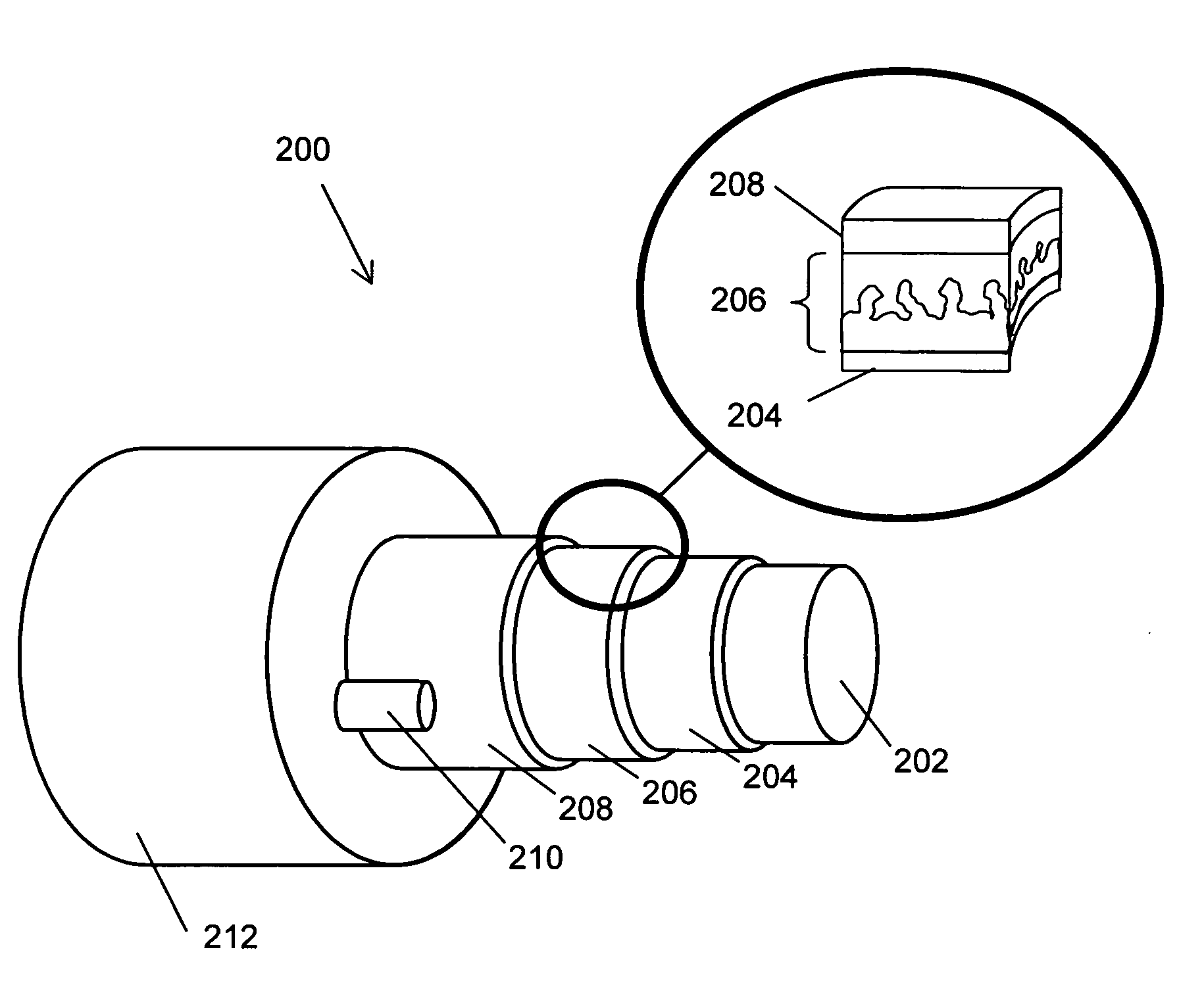 Organic devices having a fiber structure