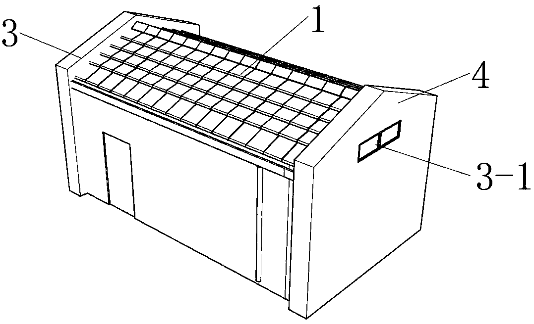 Automatic control energy-saving roof of grassland folk house and intelligent control method thereof