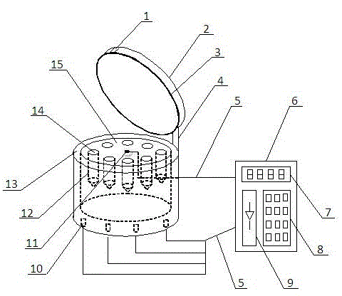 Electronic program control uniform cooling and freezing device