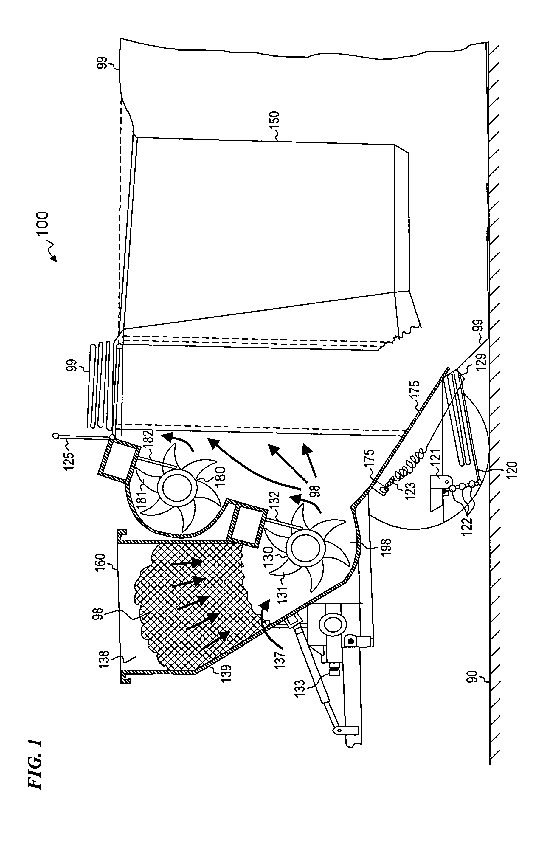 Agricultural bagger with dual rotor and/or variable-taper tunnel