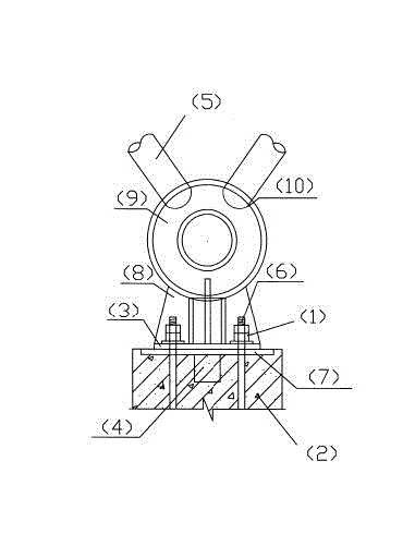 Inverted-triangular steel tube intersected spatial truss and assembly method thereof