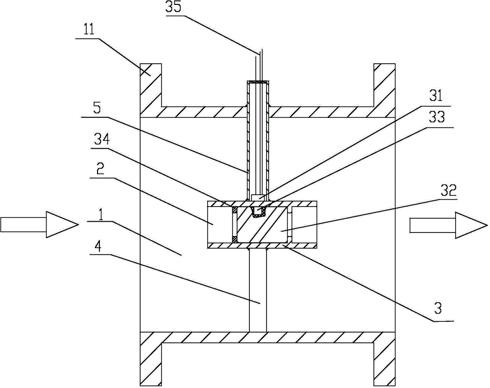 Hall-effect large-diameter pipeline flowmeter