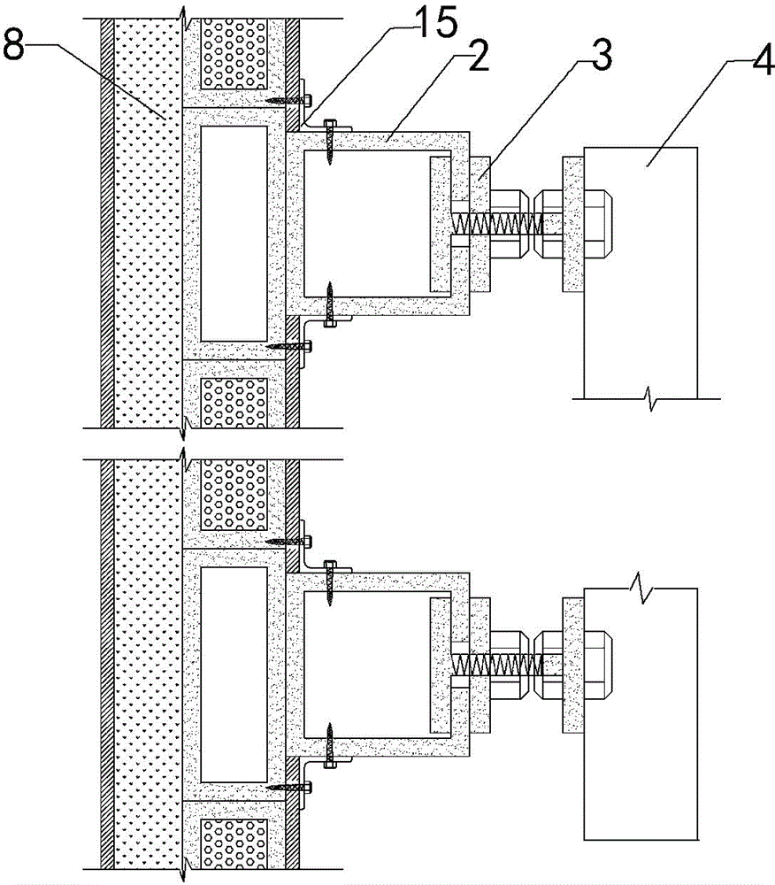 Combined multifunctional shelter and mounting construction method thereof