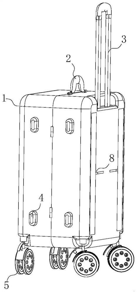 Wheel type luggage case