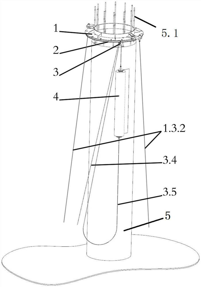 Pier column maintenance device and film covering construction method