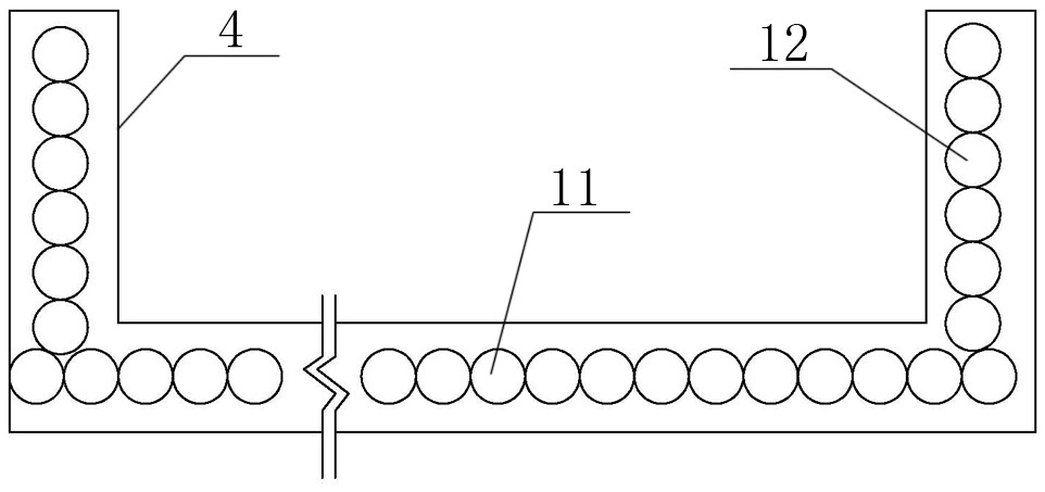 Shield receiving end reinforcing structure, reinforcing method and shield receiving method