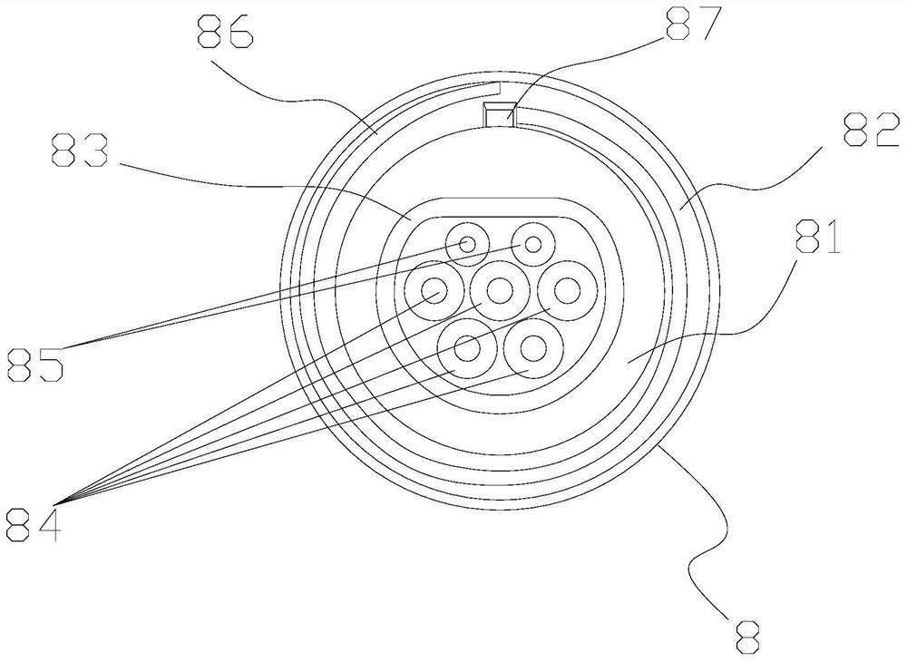 Ground plug-in lifting type electric vehicle charging pile and working method