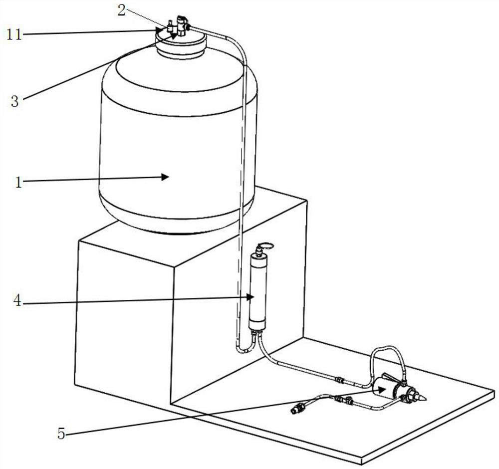 Pressure glue supply system of cigarette making machine