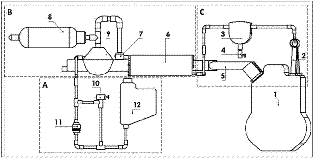 Device for recycling waste heat of engine exhaust pipe so as to improve comprehensive oil consumption utilization rate of engine