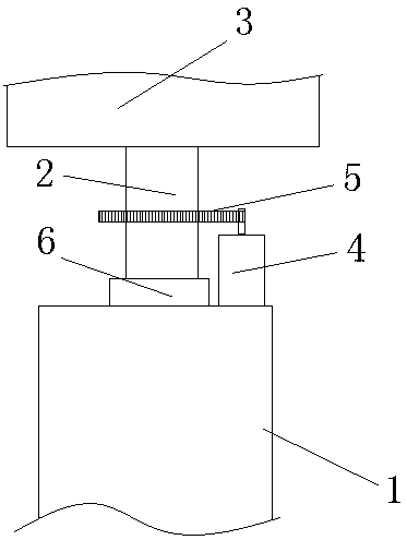 Angle-sensor-based fan head rotating angle adjusting structure and method