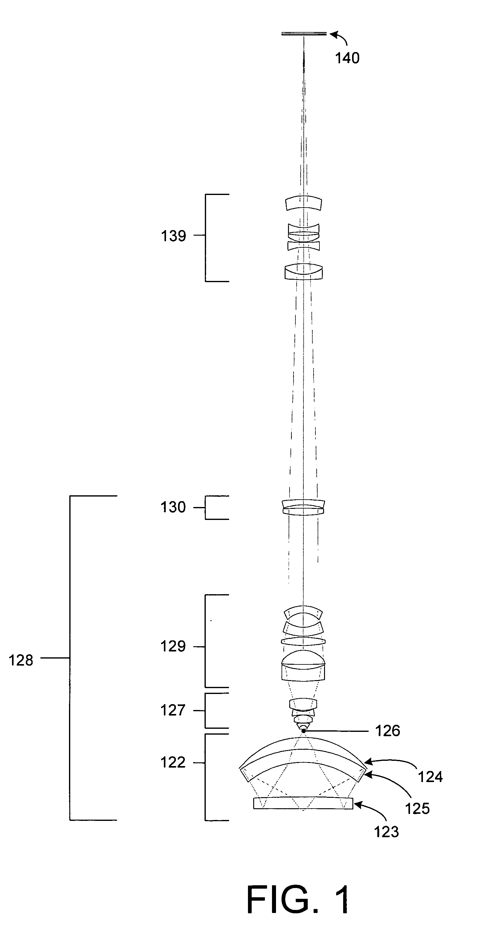 Beam delivery system for laser dark-field illumination in a catadioptric optical system