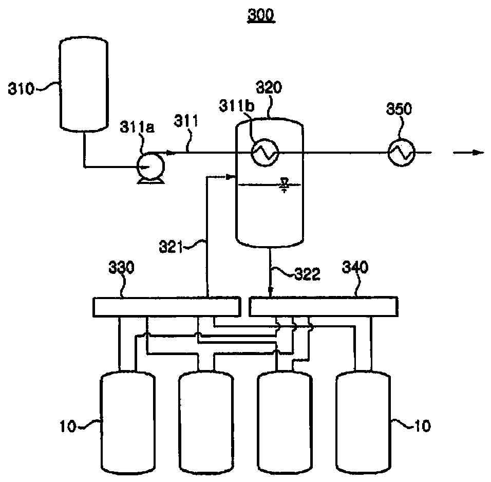 Cold heat recovery apparatus using an lng fuel, and liquefied gas carrier including same