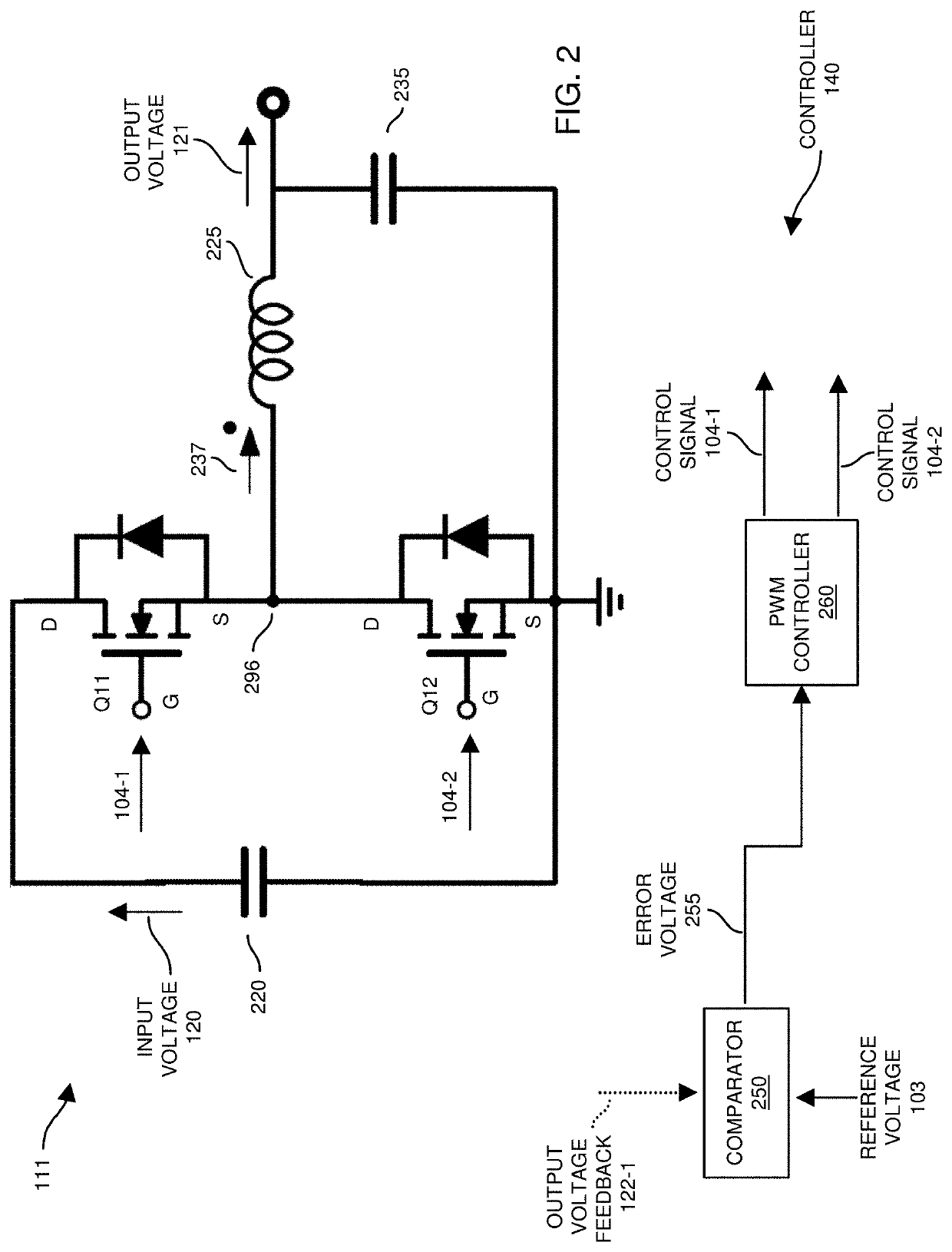 Multiple-stage power conversion via regulated and unregulated conversion