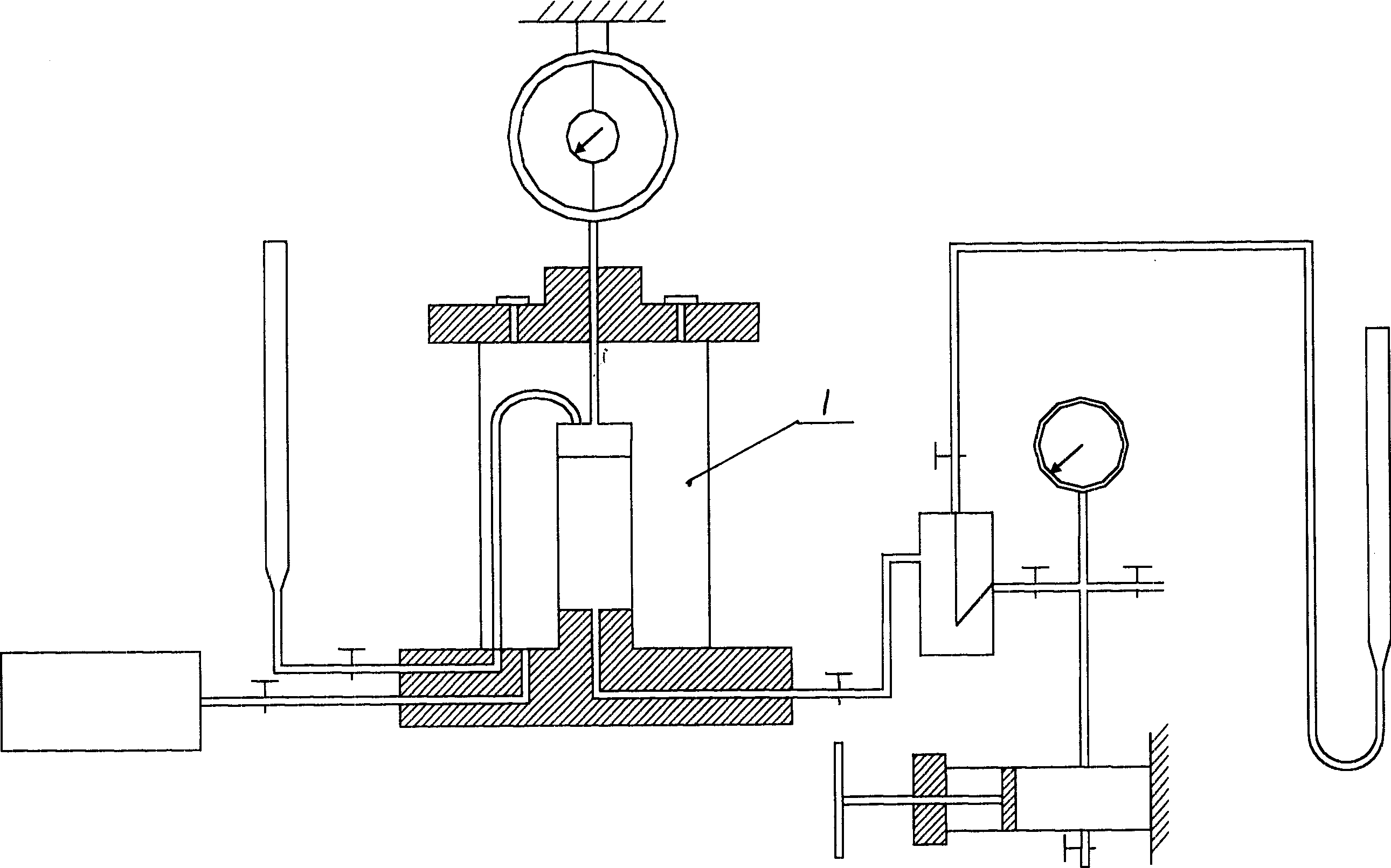 Digital image measuring method and equipment of triaxle testing sample soil deformation