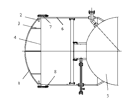 Hoisting and turning-over device and method for large chemical container
