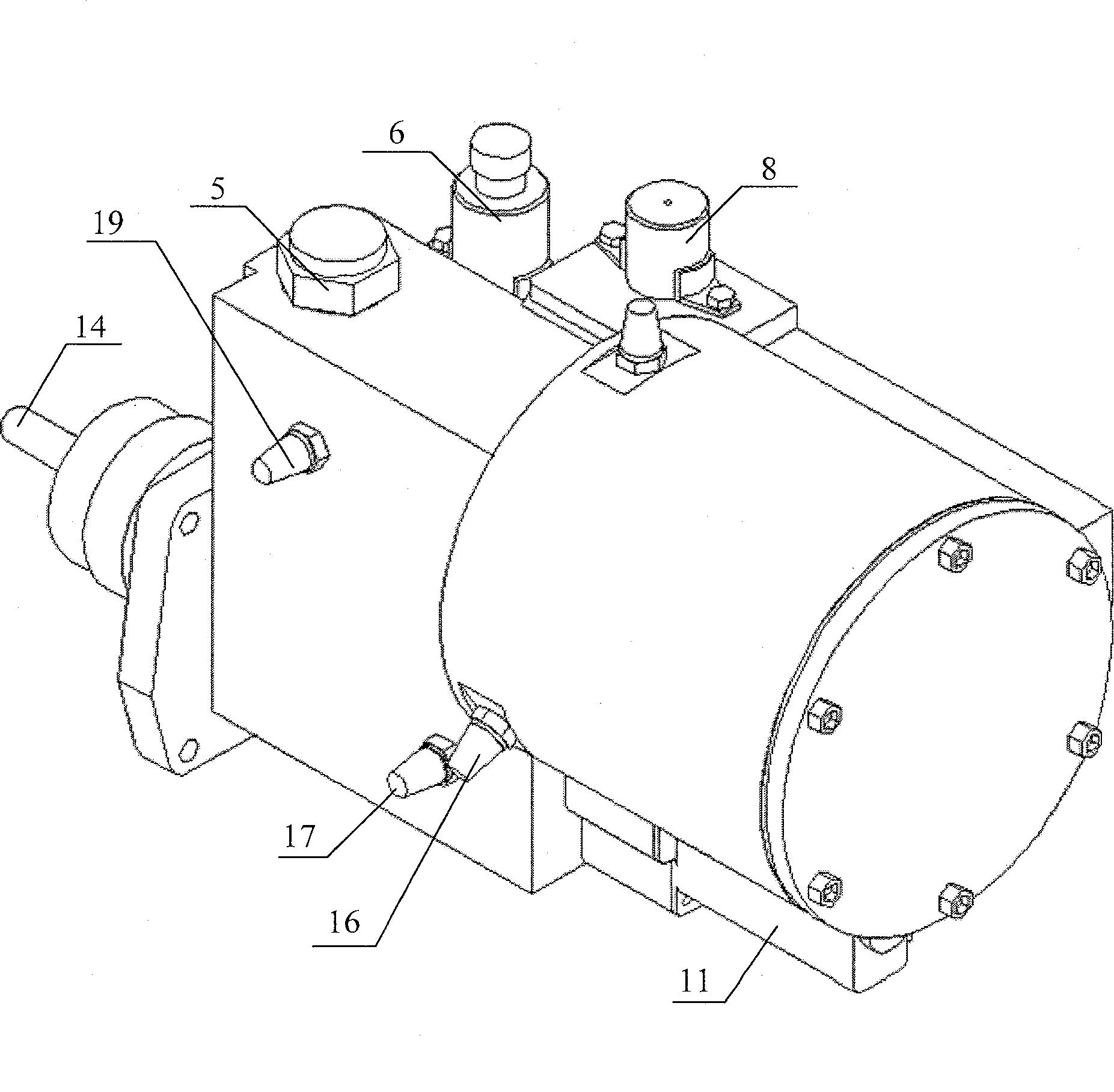 Automatic control device of neumatic power fluid-control type clutch