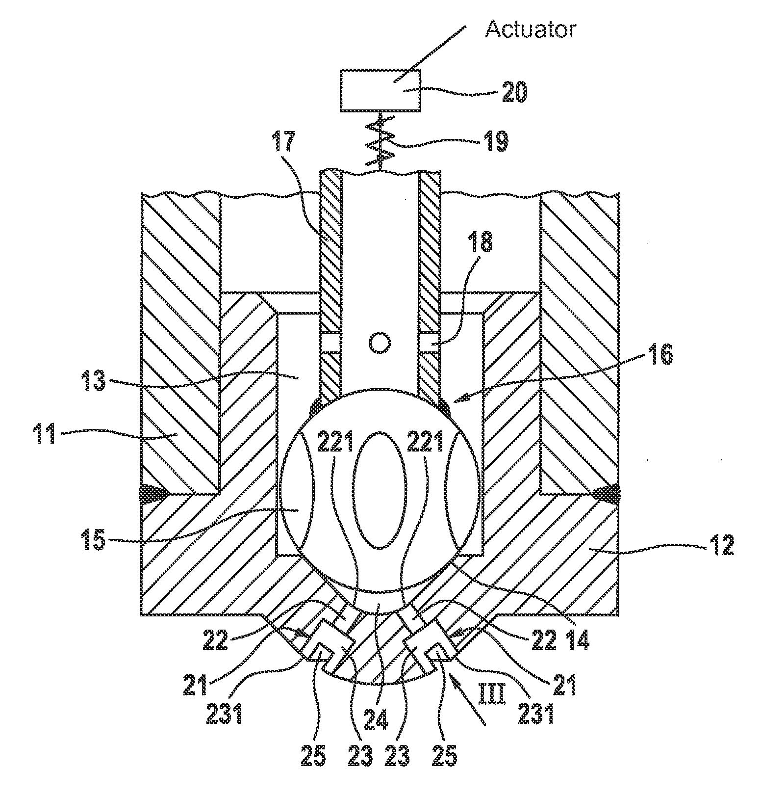 Injection valve for internal combustion engines