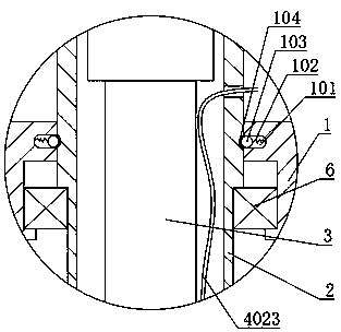 Specimen fixing and taking-out device under celioscope