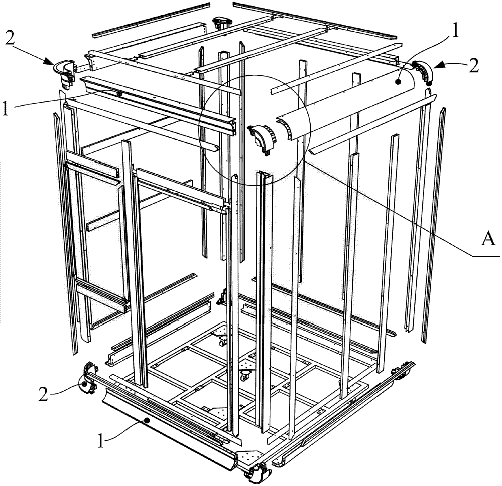 Three-dimensional joggle-joint metal hexahedral frame body and applications thereof