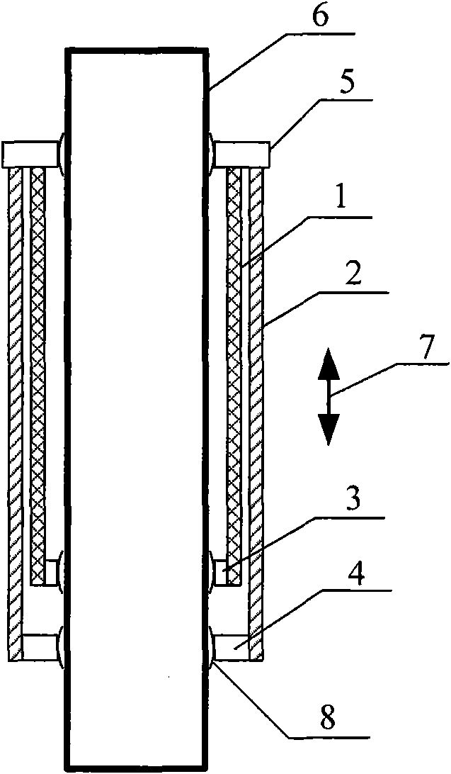Three-friction-force piezoelectric stepper pushed by two embedded piezoelectric tubes, and stepping scanner