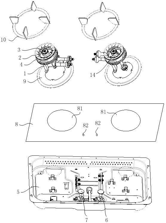 Gas stove capable of realizing wide-range combustion
