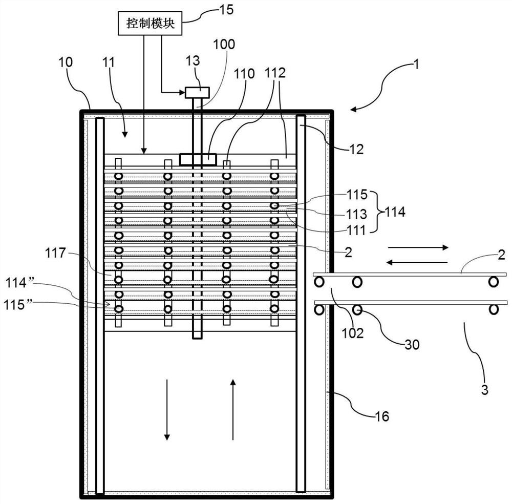 Tray preheating cavity and corresponding PECVD equipment