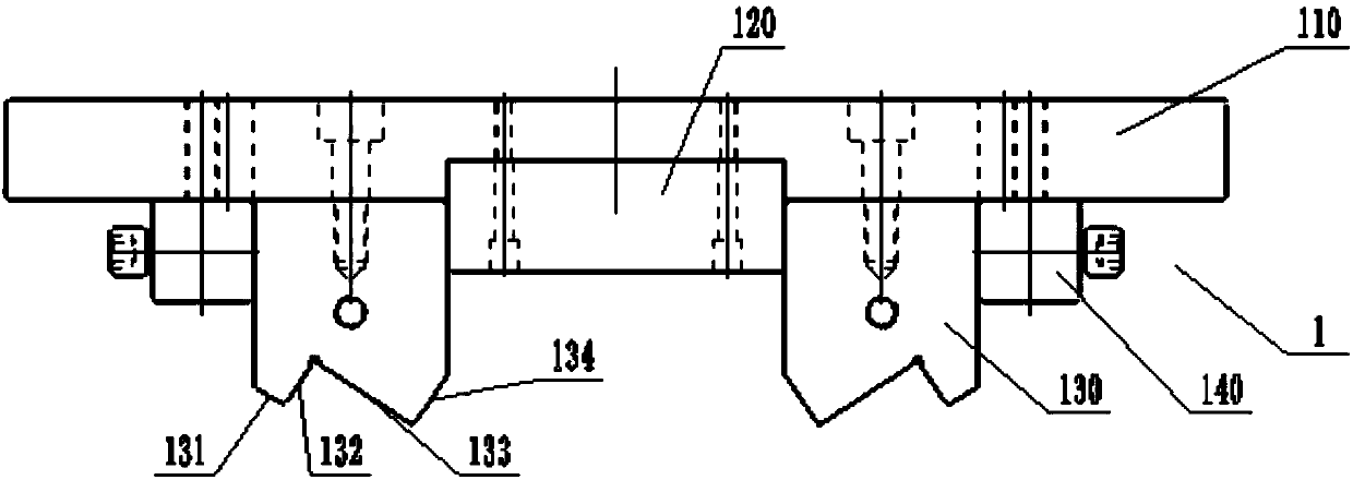 A bending die specially used for safe door frame panels