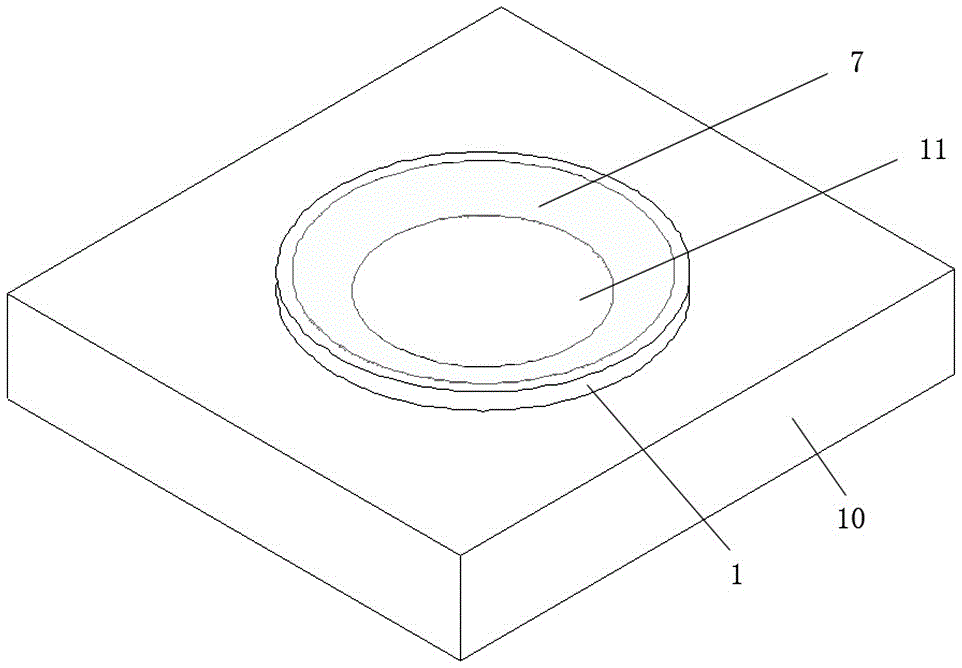 Membrane frame and construction method for the construction of the ball under the turntable of the swivel bridge