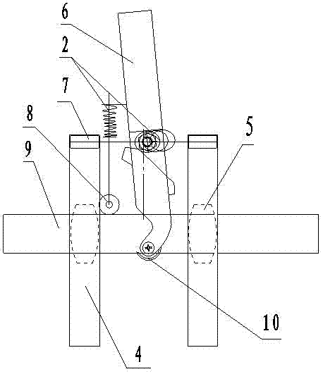 Manually assisted hand-held triangular block variable diameter branch clamping pyrus bretschneideri ring peeling tool
