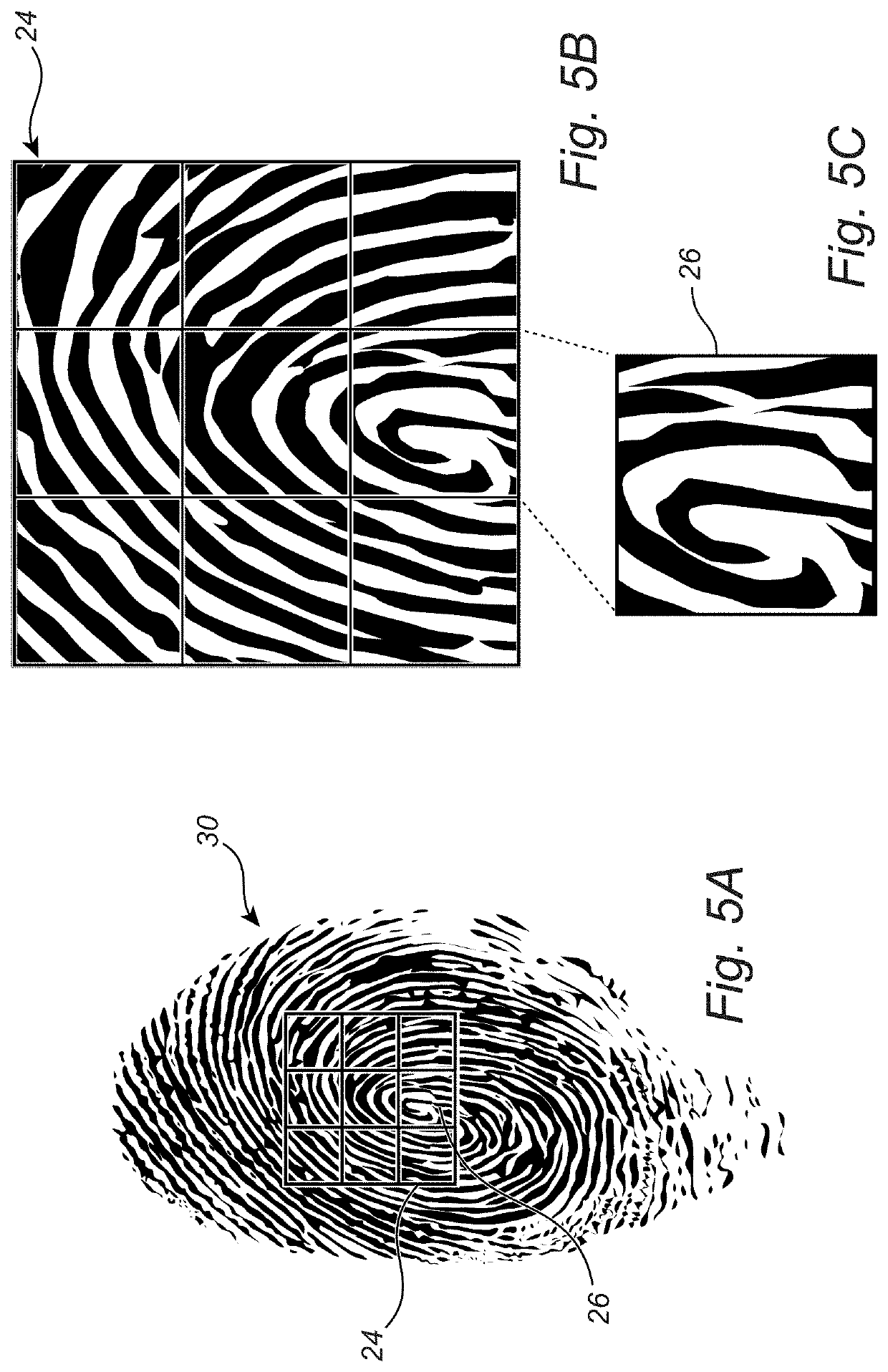 Fingerprint sensing system and method for providing user input on an electronic device using a fingerprint sensor