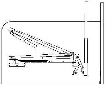 Novel sofa bed iron stand mechanism