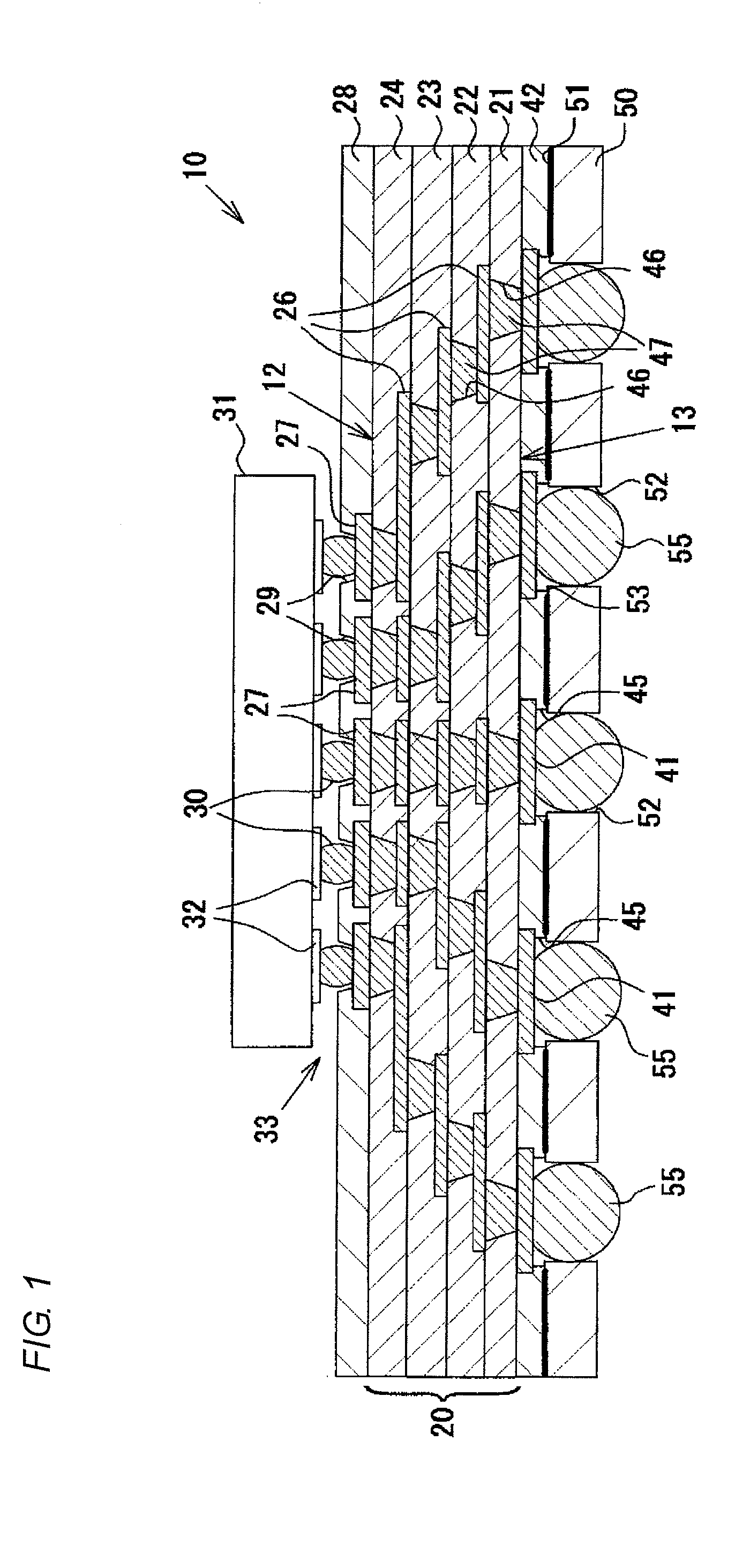 Multi-layer wiring board and method of manufacturing the same