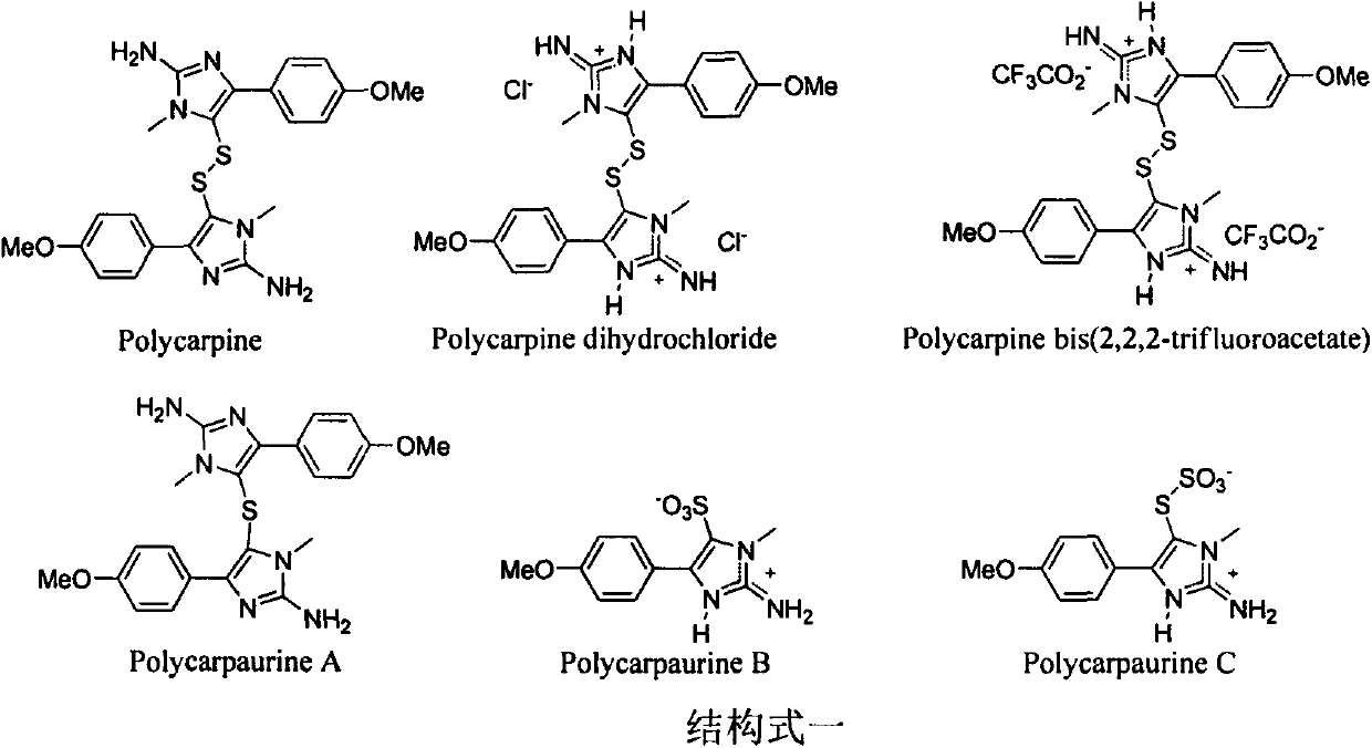 Application of Polycarpine Salts in Anti-Plant Viruses and Germs