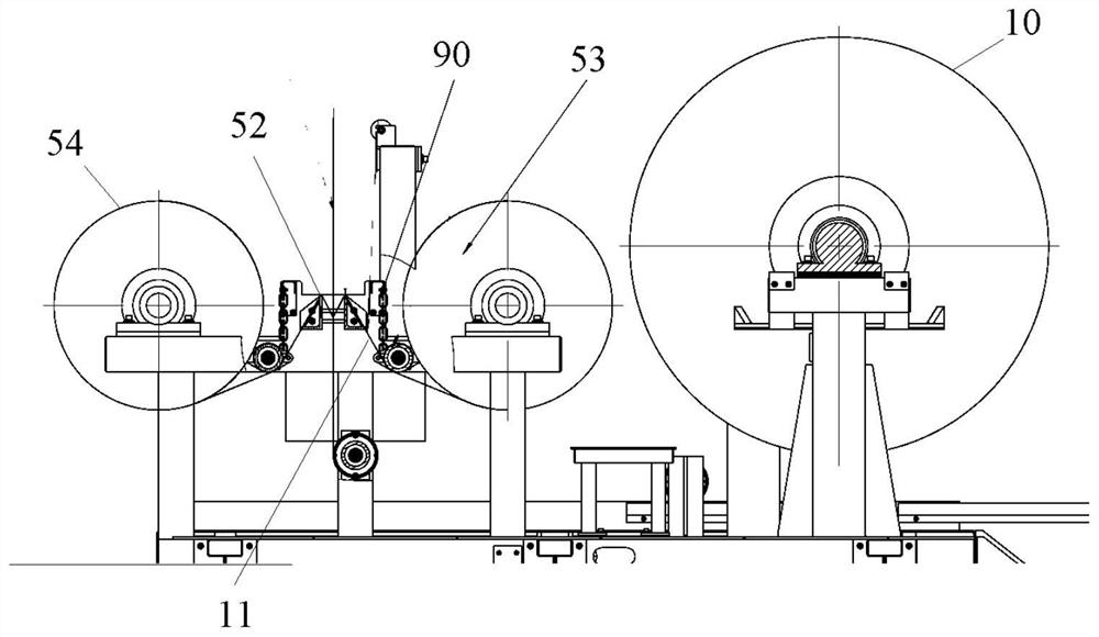 Static electricity removing mechanism and cord fabric unwinding device