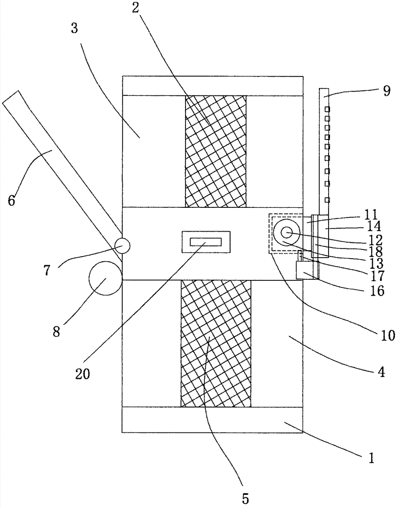 Backwater flushing type filter device